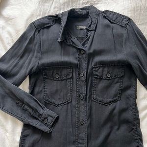 Zara Premium Denim Collection Button Up